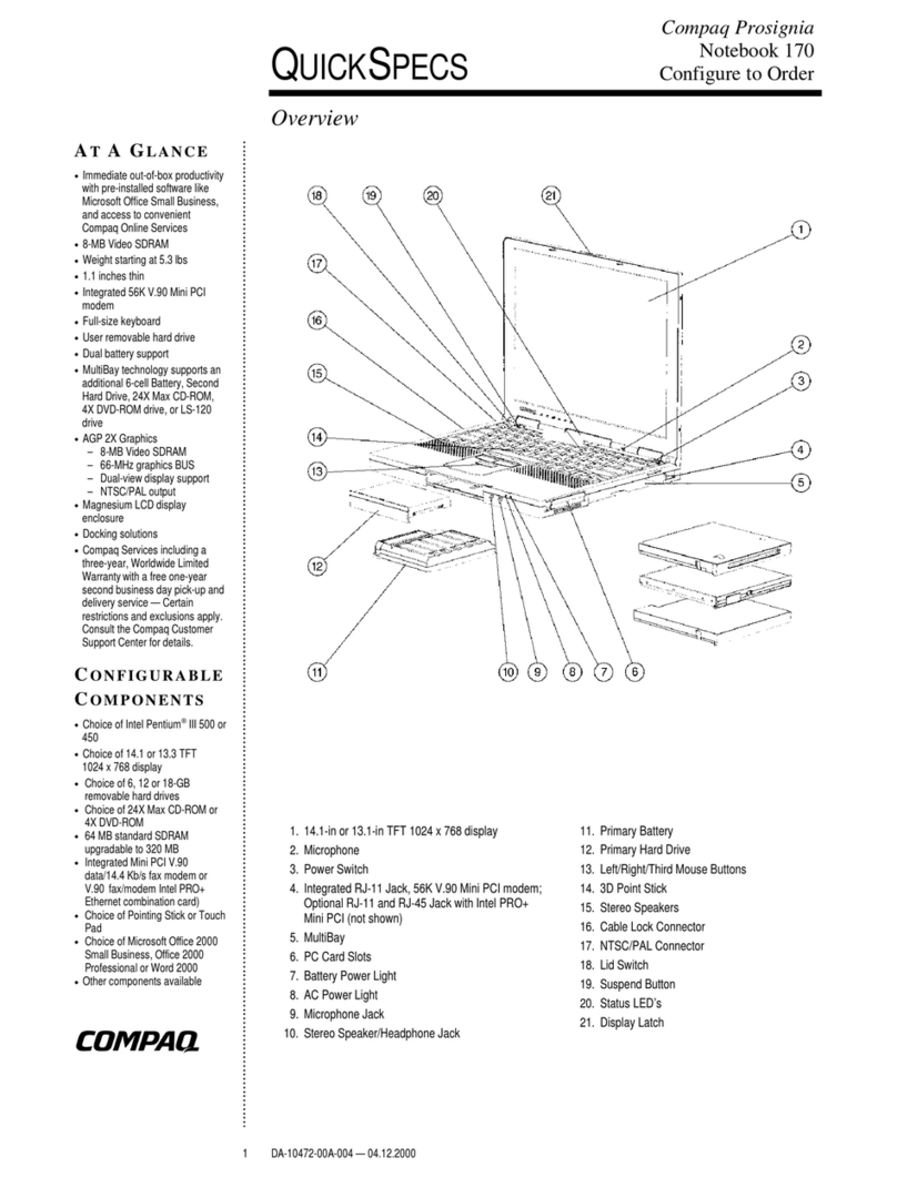 Compaq Prosignia 170 User instructions