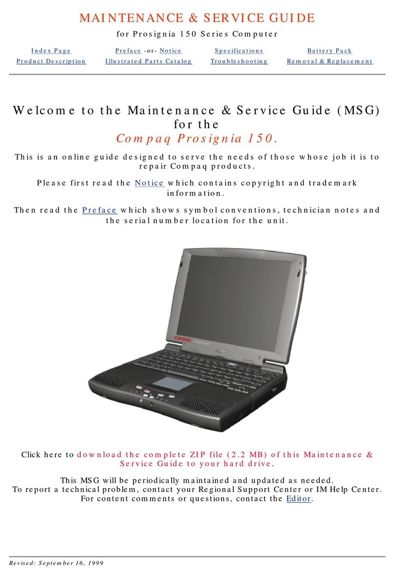 Compaq Prosignia 150 Series Manual