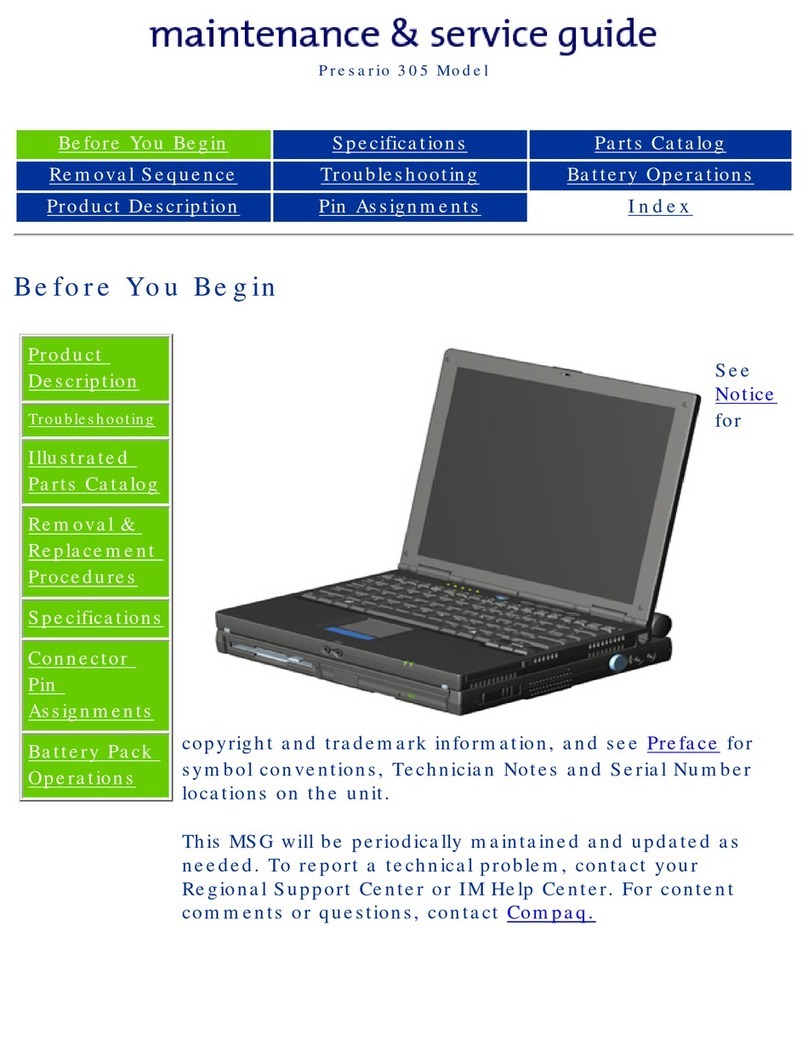 Compaq Presario 305 Manual