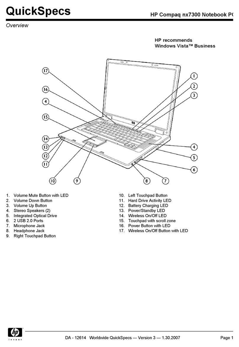 Compaq nx7300 - Notebook PC User instructions