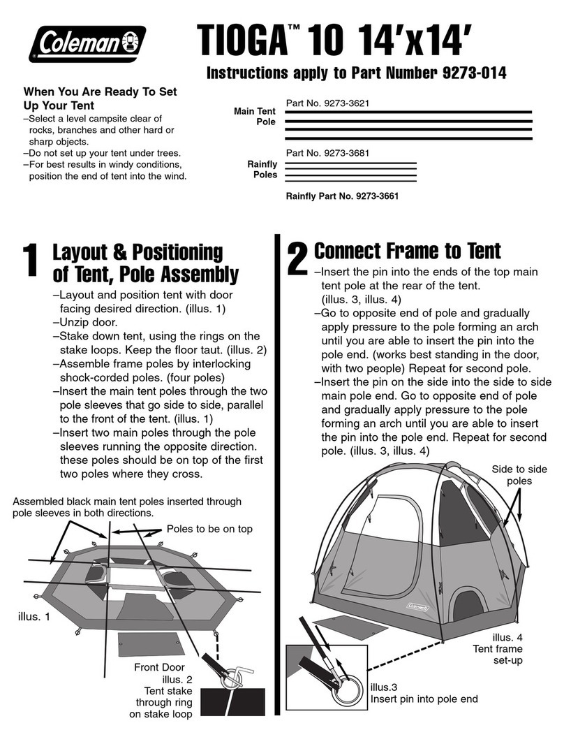 Coleman TIOGA 10 14'x14' User manual