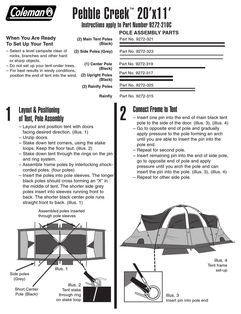 Coleman Tent instructions