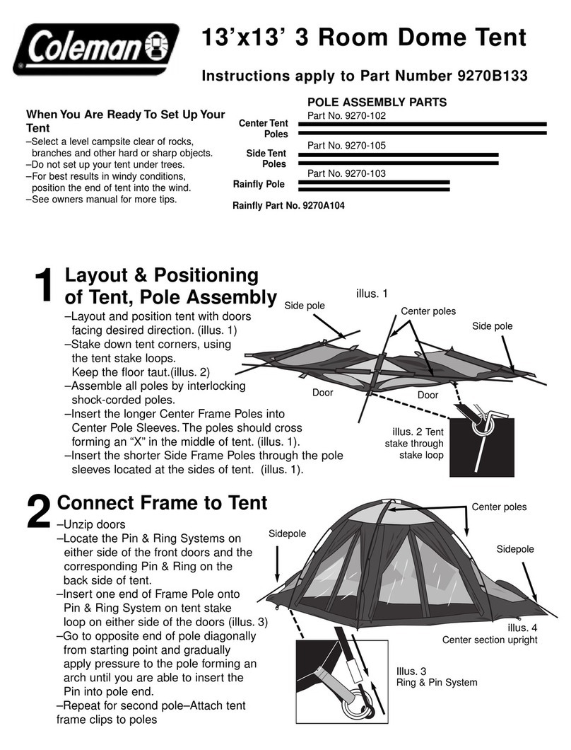 Coleman Room Dome Tent User manual