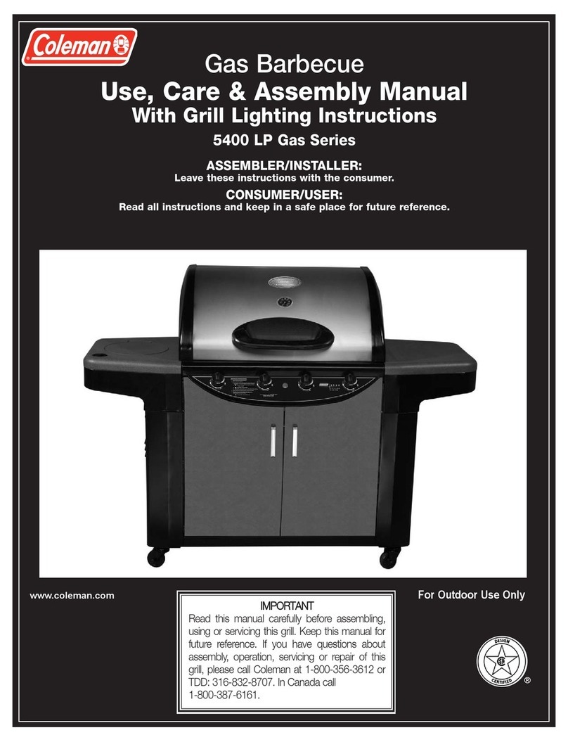Coleman 5400 LP Gas Series User manual