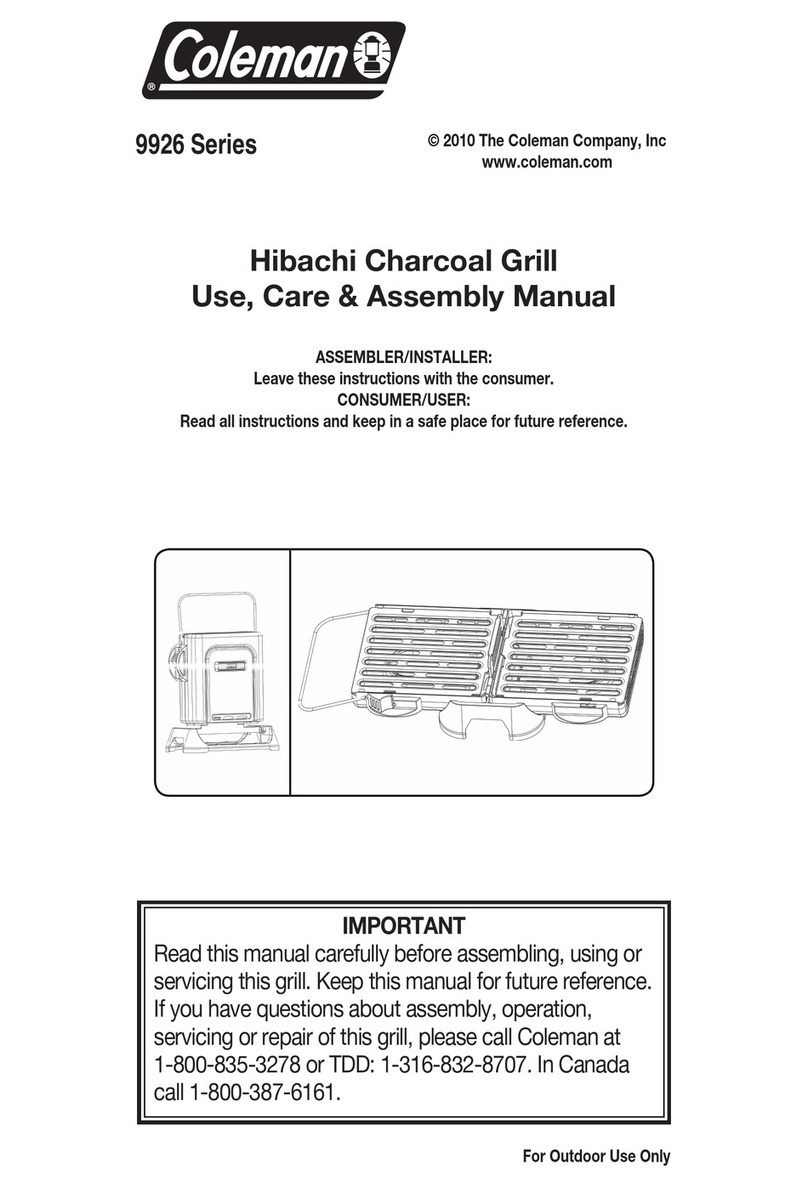 Coleman 9926 Series User manual