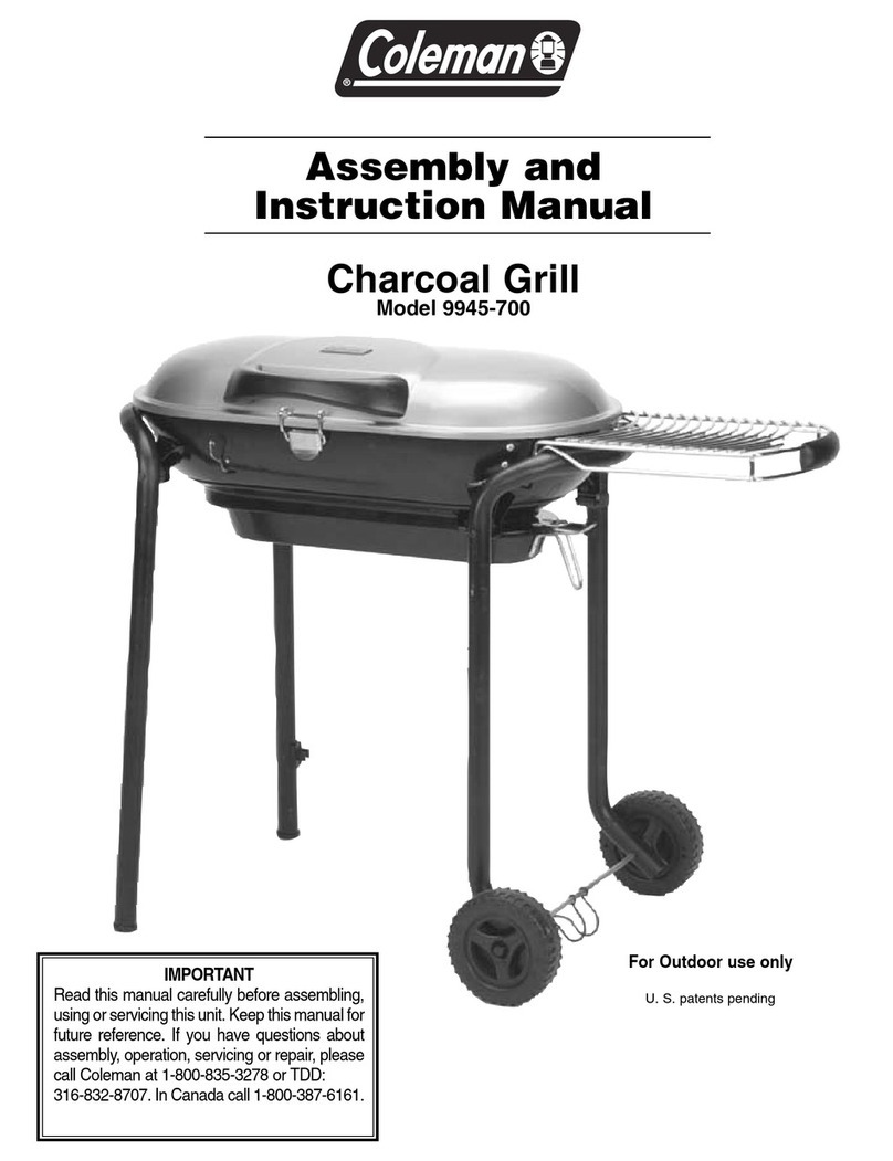Coleman 9945-700 Assembly and instruction manual