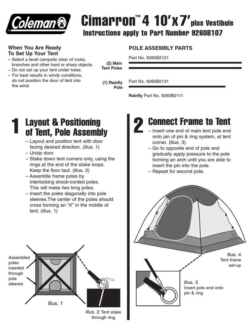 Coleman Cimarron 4 10'x7' User manual