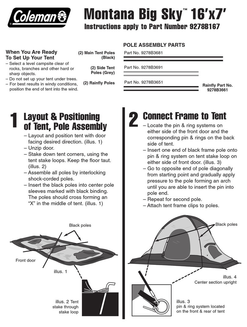 Coleman 9278B167 User manual