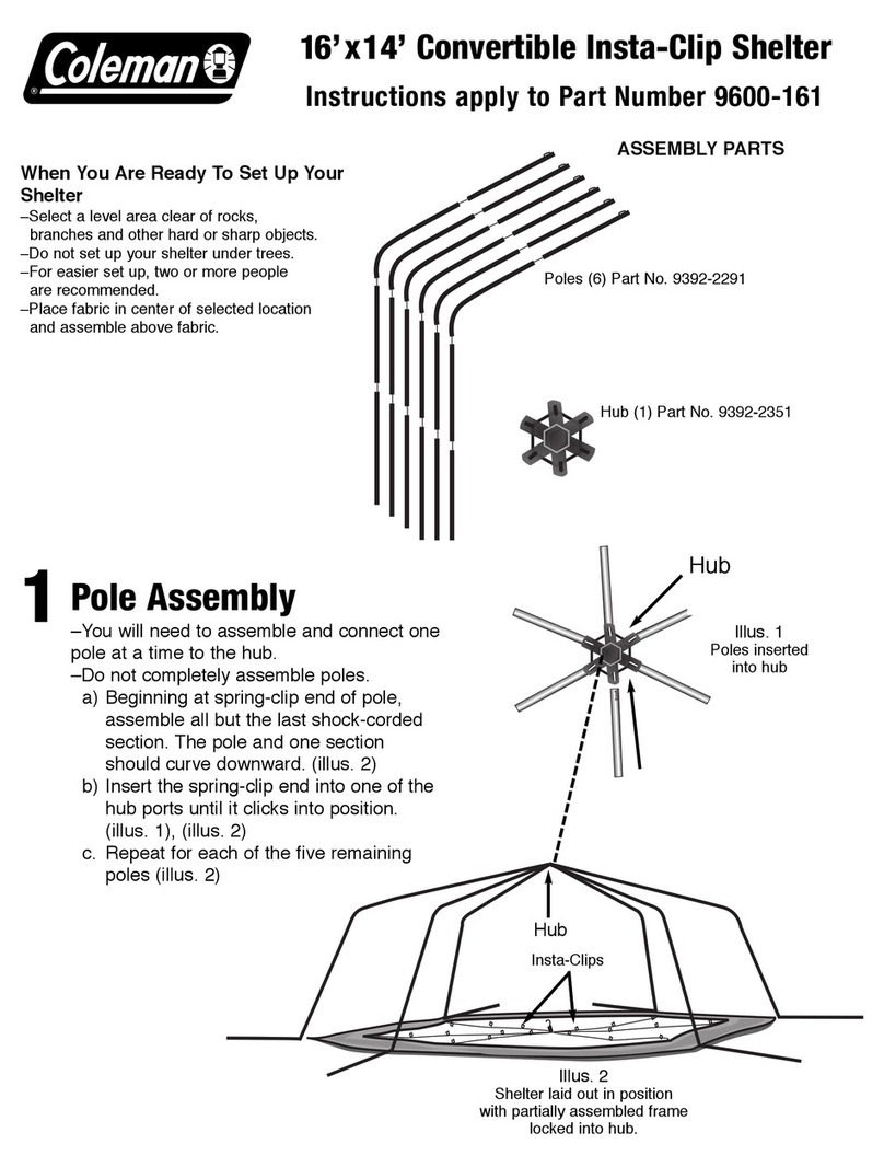 Coleman 9600-161 User manual