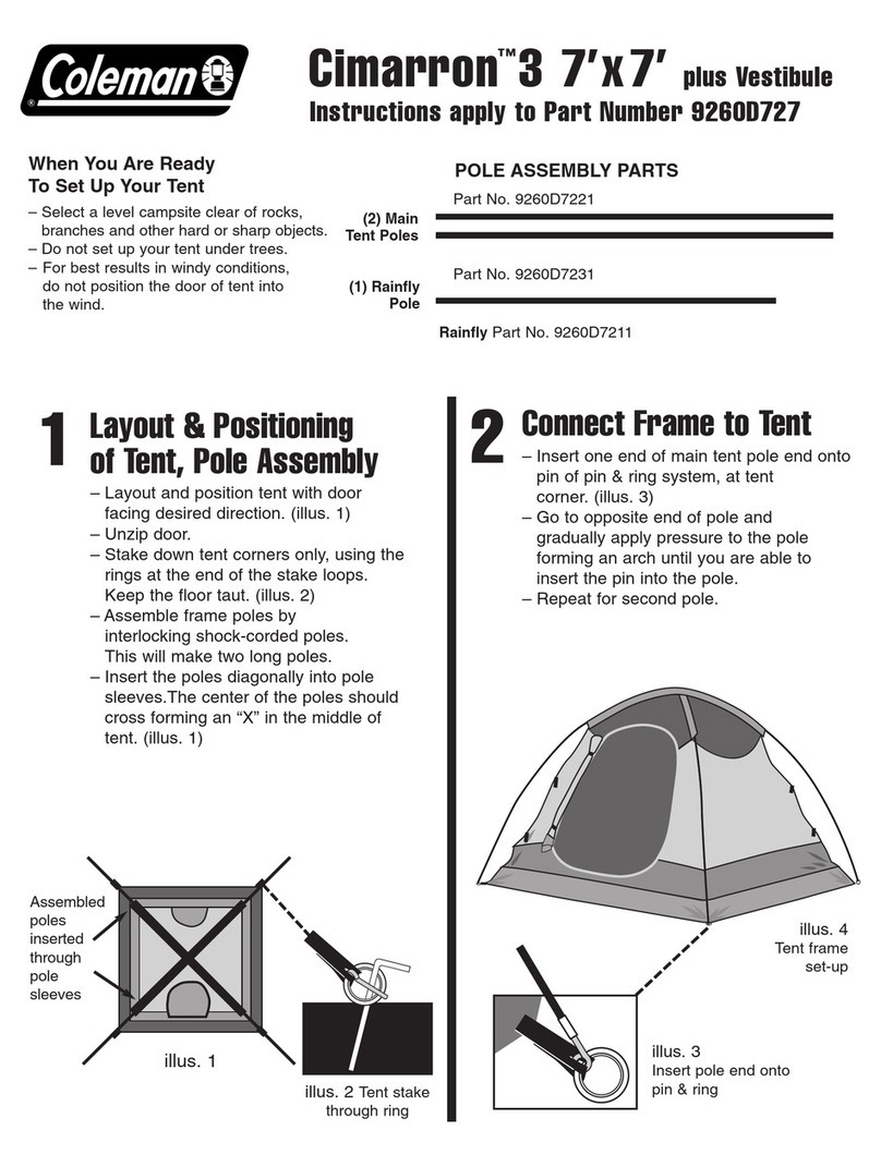 Coleman 9260D727 User manual