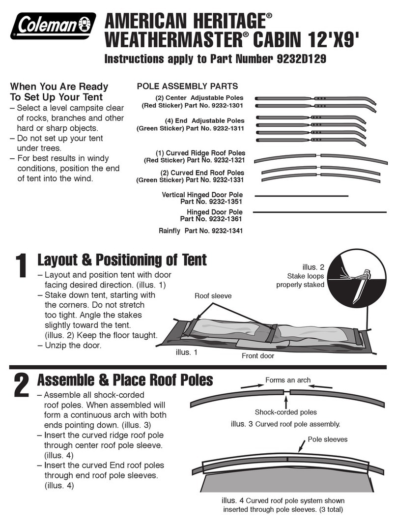 Coleman AMERICAN HERITAGE WEATHERMASTER 923D129 User manual