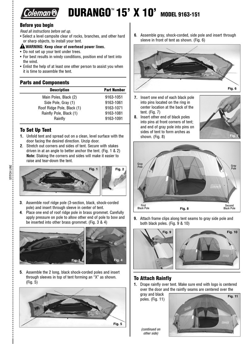 Coleman DURANGO 9163-151 User manual