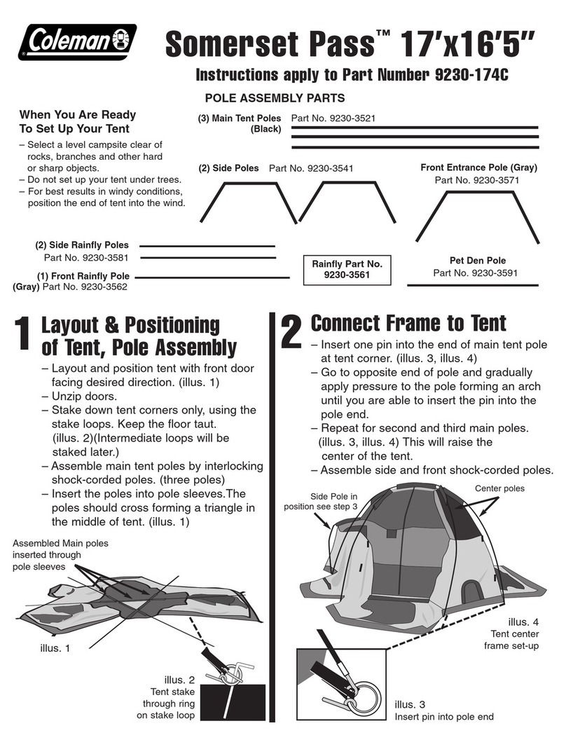 Coleman Somerset Pass 9230-174C User manual