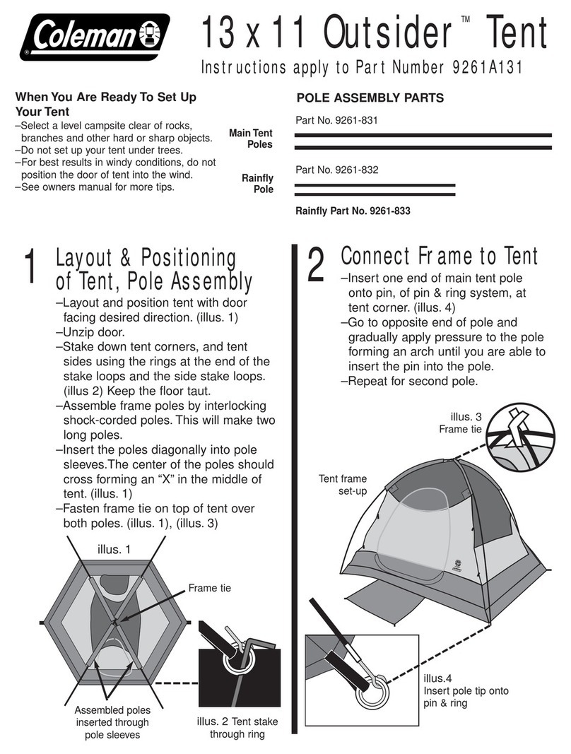 Coleman Outsider 13 x 11 installation manual