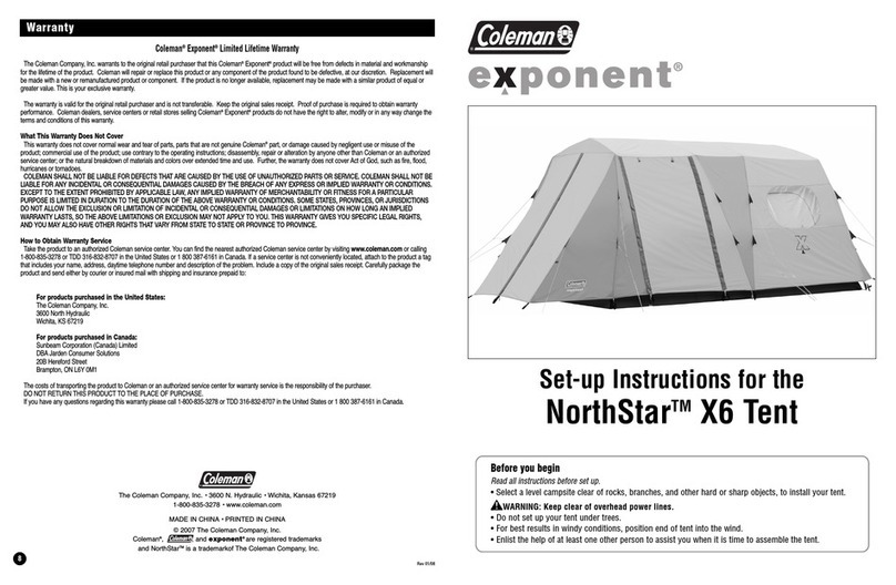 Coleman NorthStar X6 Manual