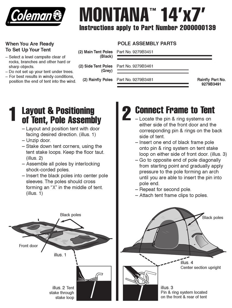 Coleman MONTANA 14'x7' User manual Coleman MONTANA 14'x7' User manual