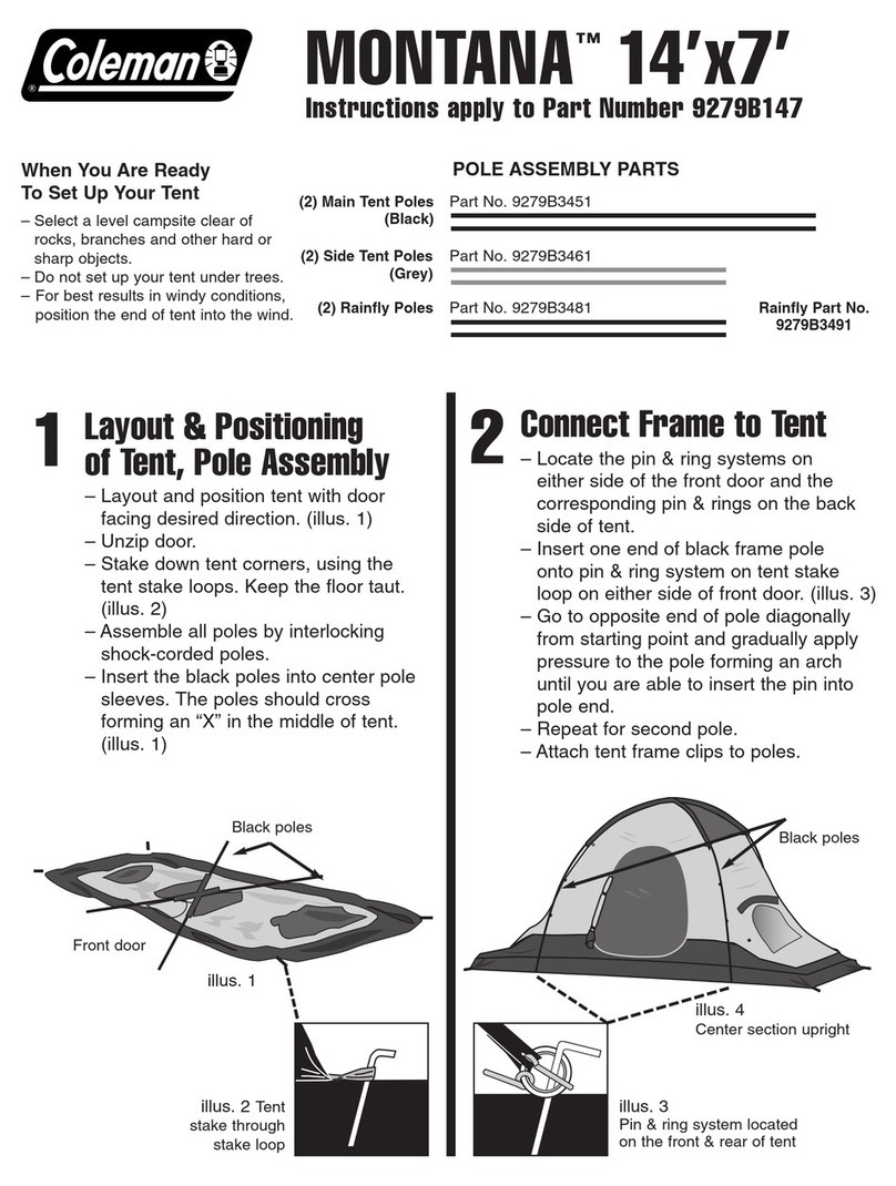 Coleman Monotana 9279B147 User manual