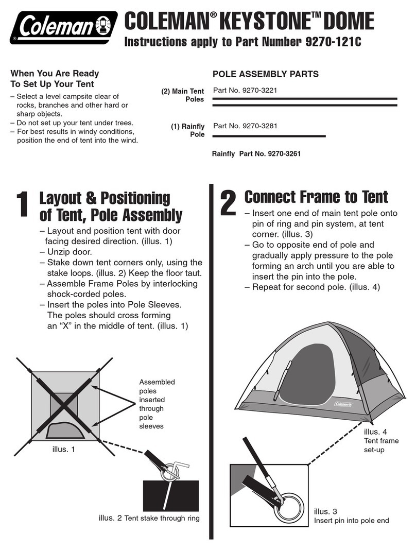 Coleman KEYSTONE 9270-121C User manual