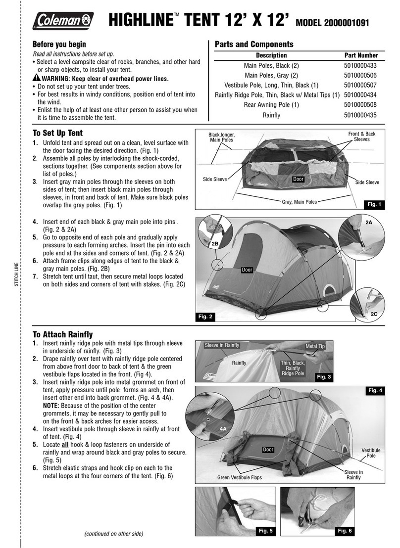 Coleman HIGHLINE 2000001091 User manual