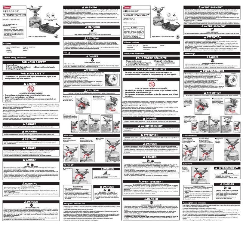 Coleman 9740A Series User manual