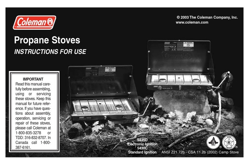 Coleman 5430C User manual