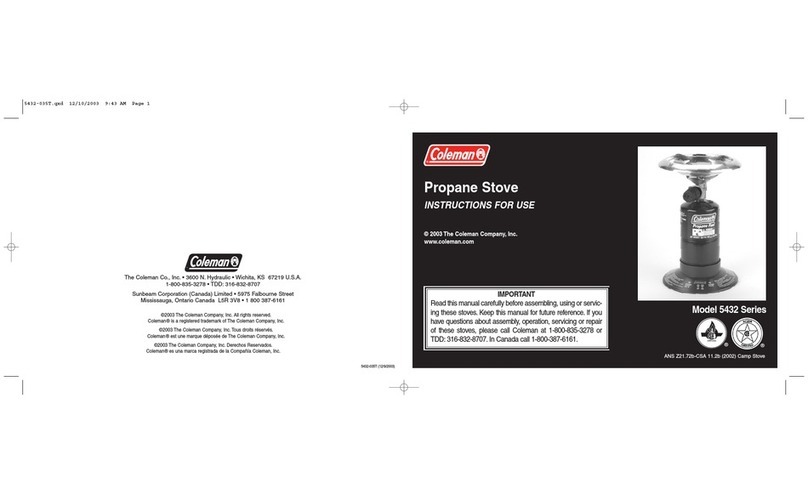 Coleman 5432 Series User manual