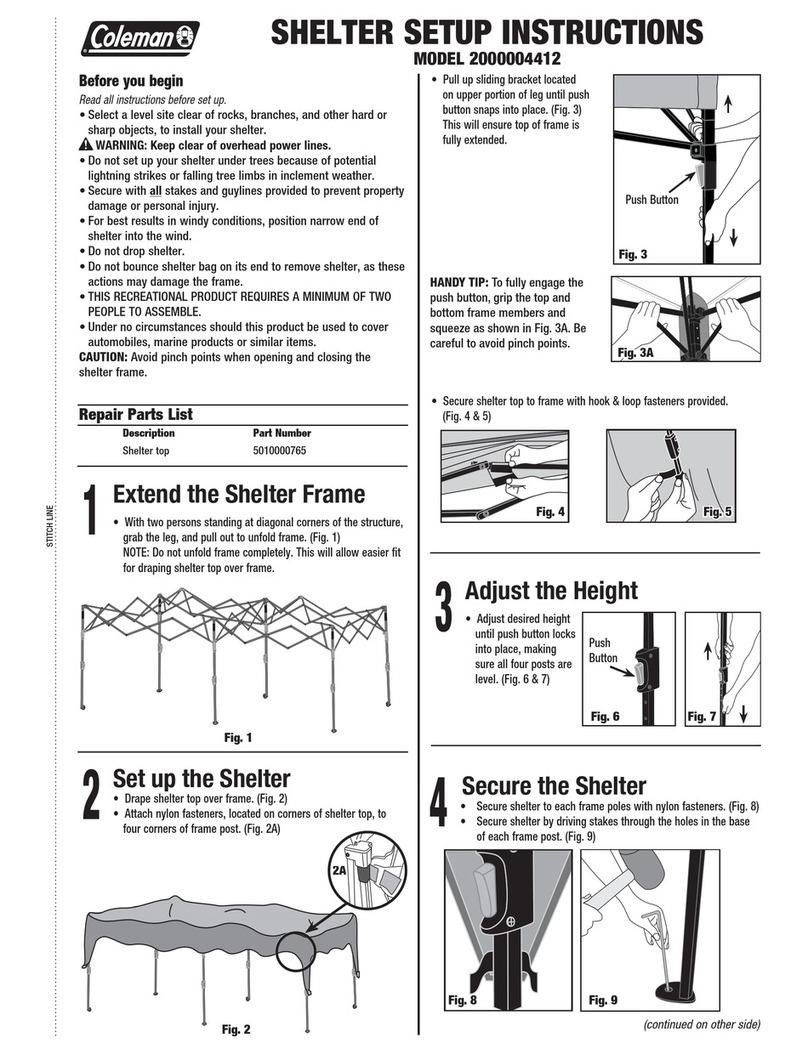 Coleman 2000004412 Setup instructions