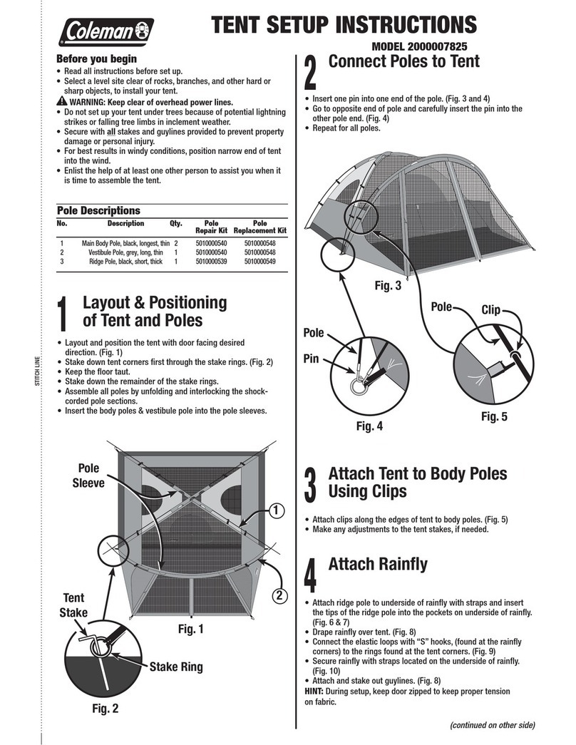 Coleman 2000007825 Setup instructions