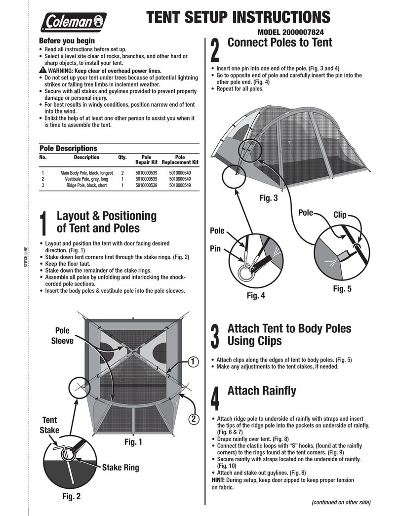 Coleman 2000007824 Setup instructions
