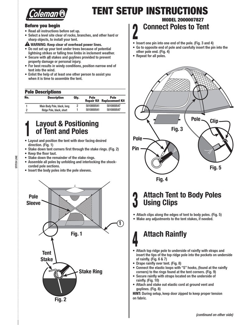Coleman 2000007827 Setup instructions Coleman 2000007827 Setup instructions