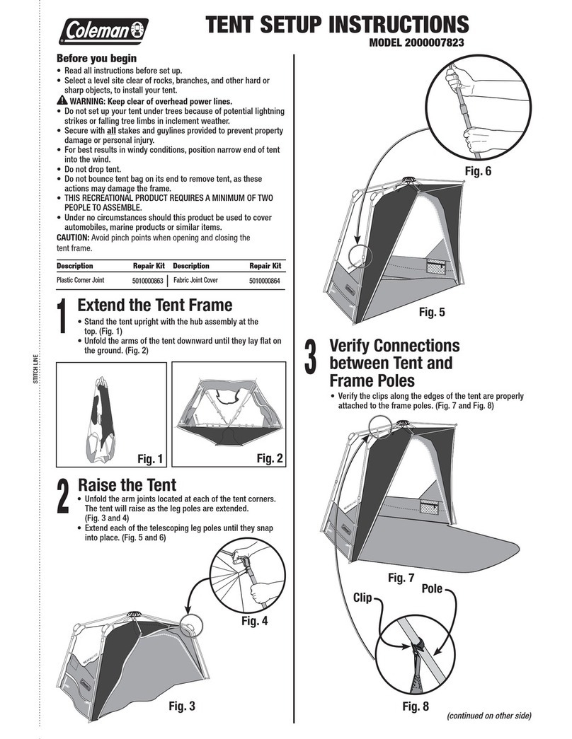Coleman 2000007823 Setup instructions