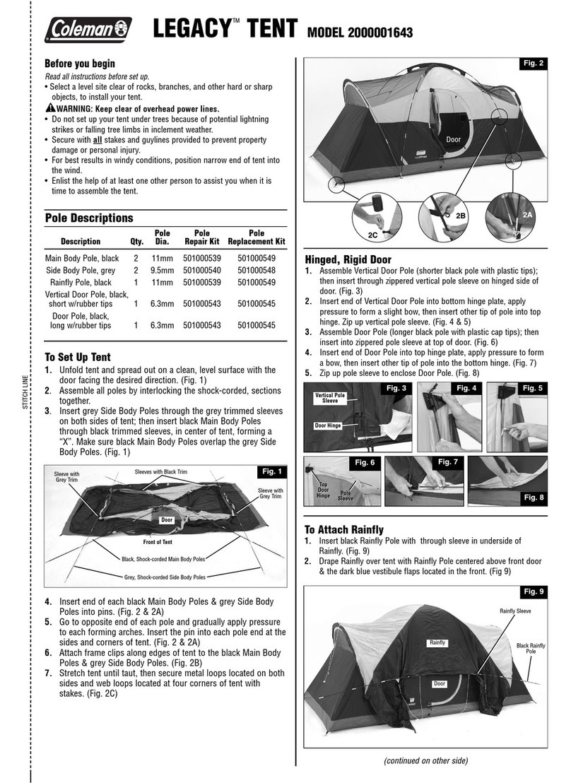 Coleman LEGACY 2000001643 User manual
