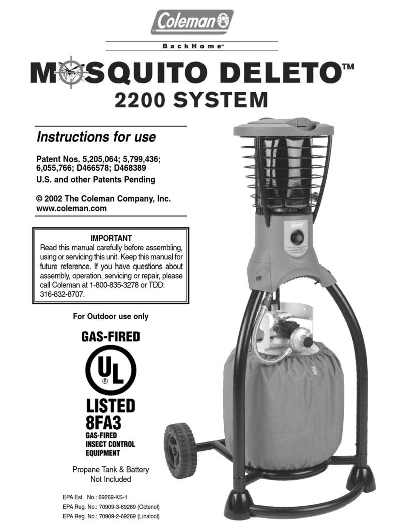 Coleman 8fa3 User manual