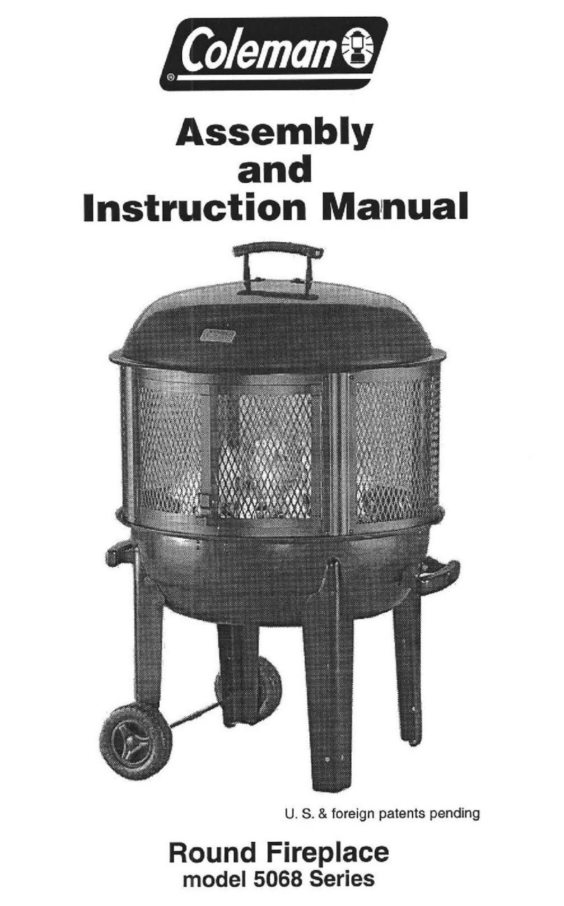 Coleman 5068 series Assembly and instruction manual