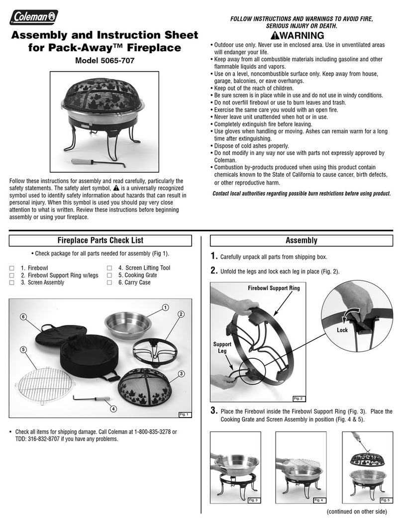 Coleman Pack-Away 5065-707 User manual
