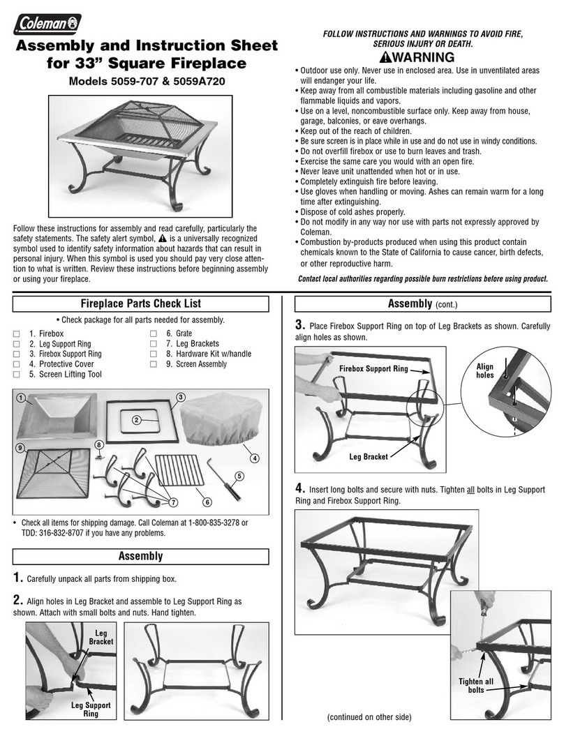Coleman 5059-707 User manual