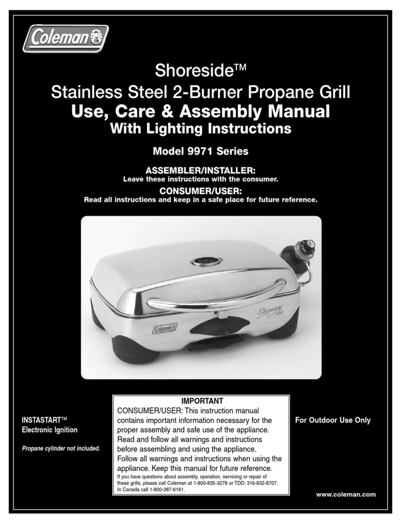 Coleman 9971-A50 User manual