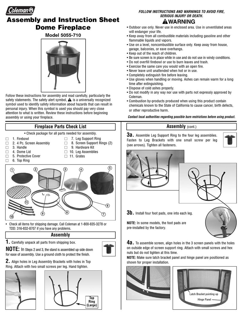 Coleman 5055-710 User manual