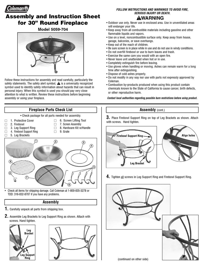 Coleman 5059-704 User manual