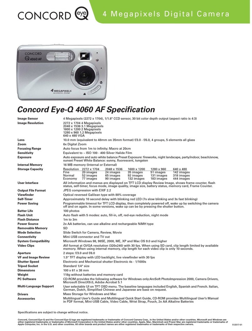 Concord Camera Eye-Q 4060 AF Specifications