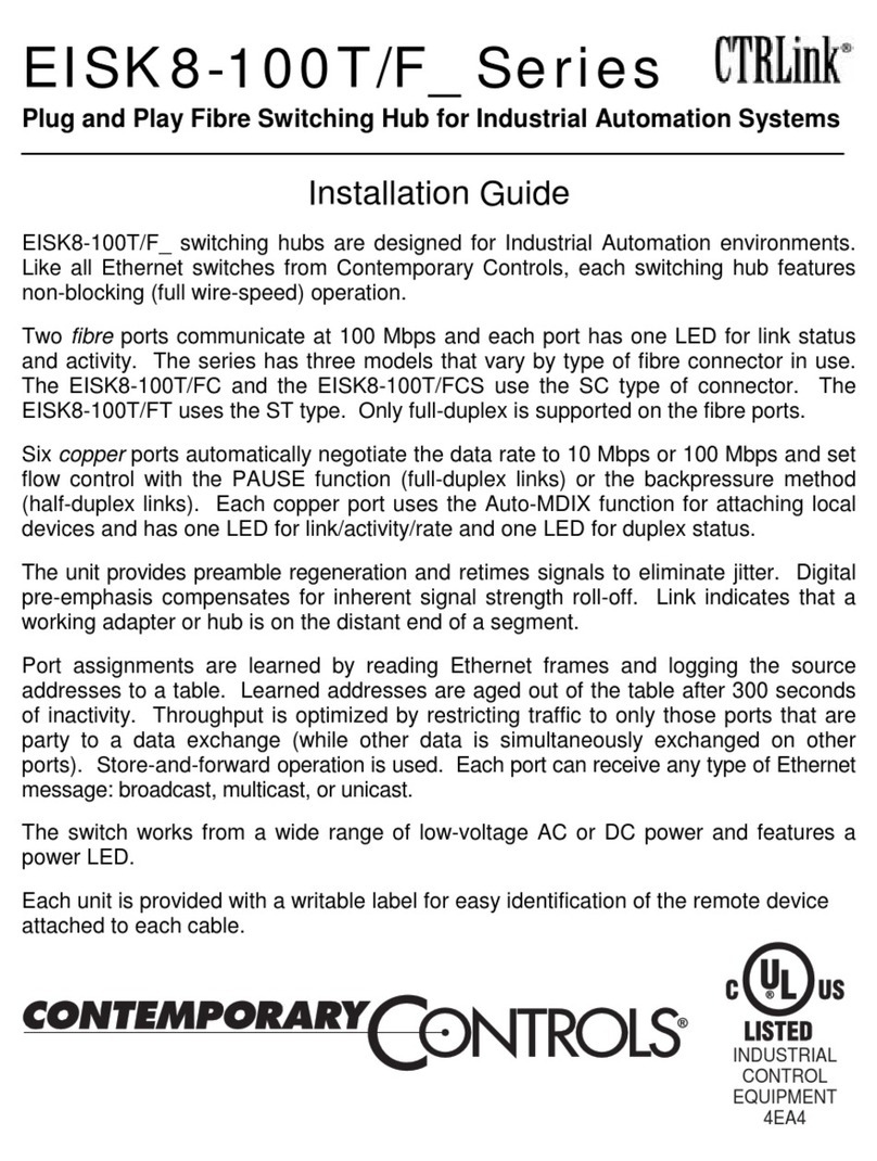 Contemporary Control Systems EISK8-100F Series installation guide