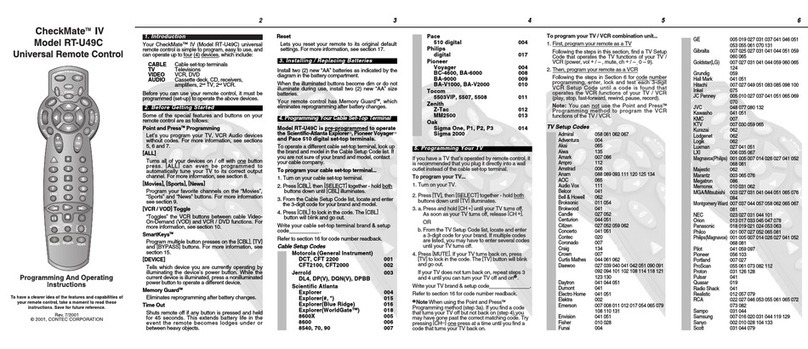 Contec CheckMate IV RT-U49C User manual