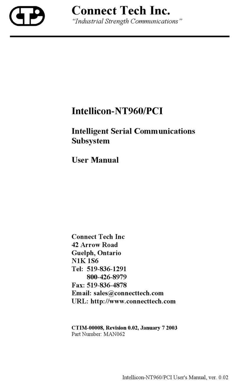 Connect Tech NT960/PCI user manual