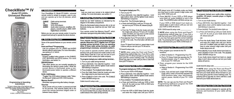 Contec CheckMate RT-U49+ User manual