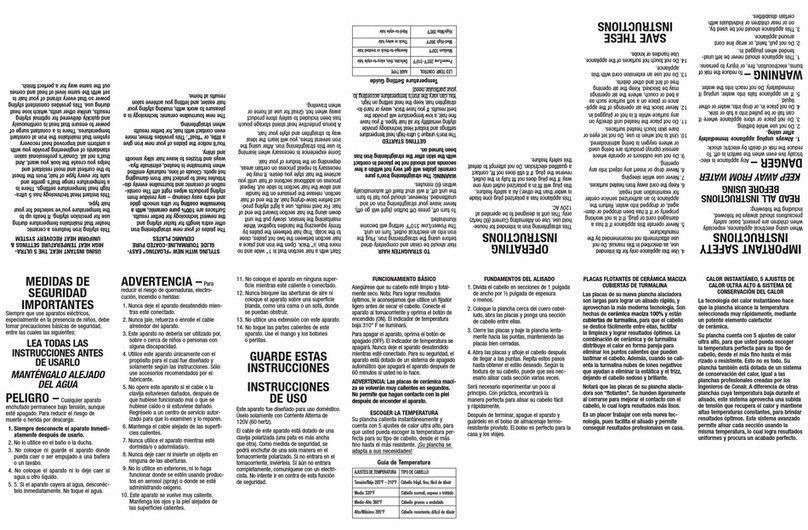 Conair CS31, CS32, CS33XR Instruction & styling guide
