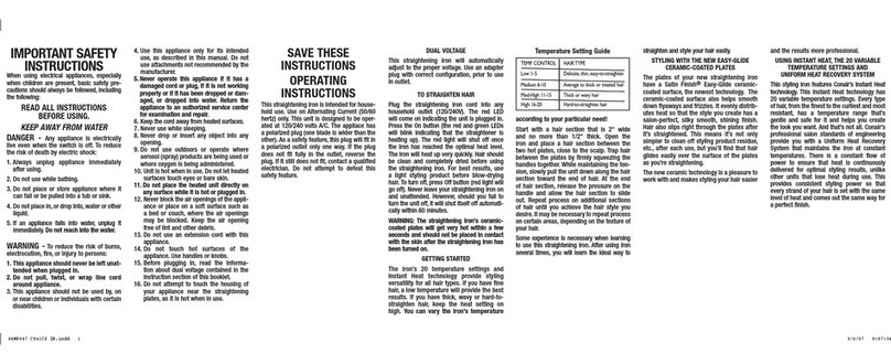 Conair Instant Heat CS41CS User guide