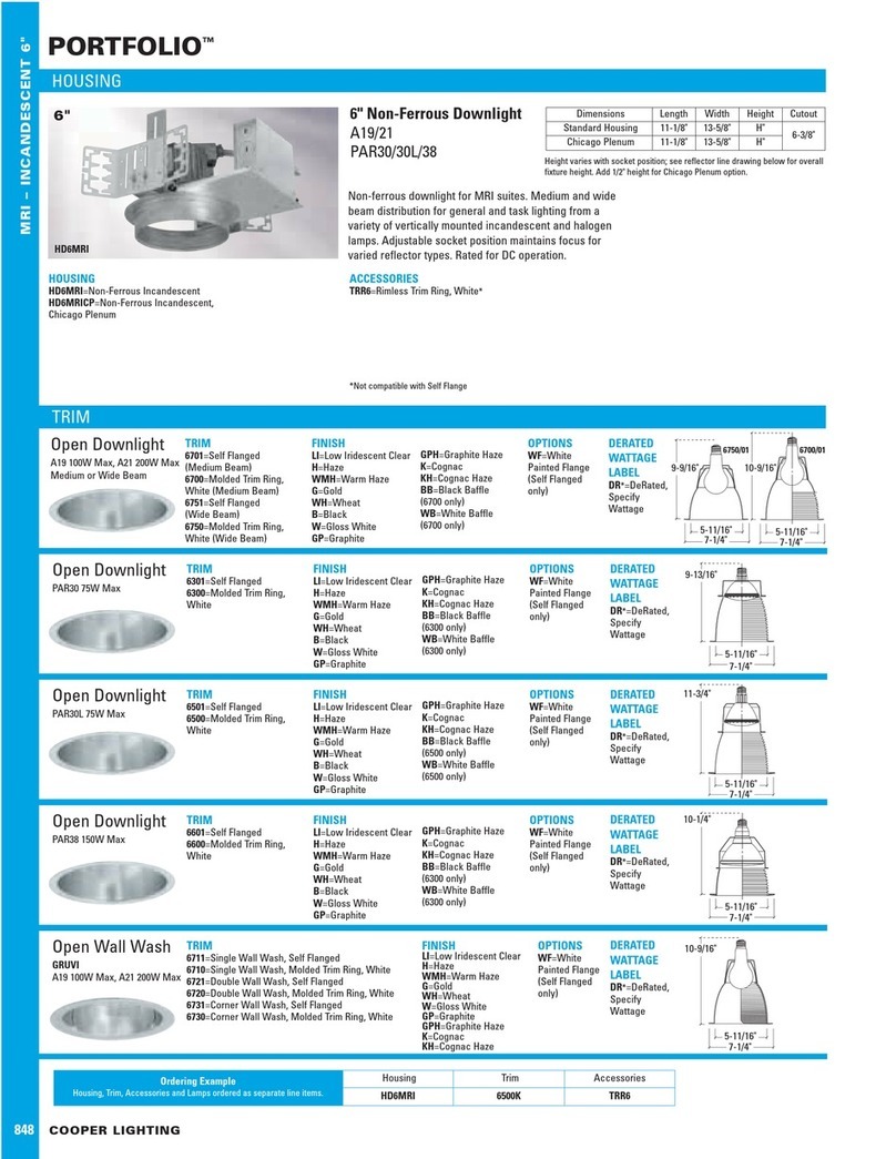 Cooper Lighting 848 Specification sheet Cooper Lighting 848 Specification sheet