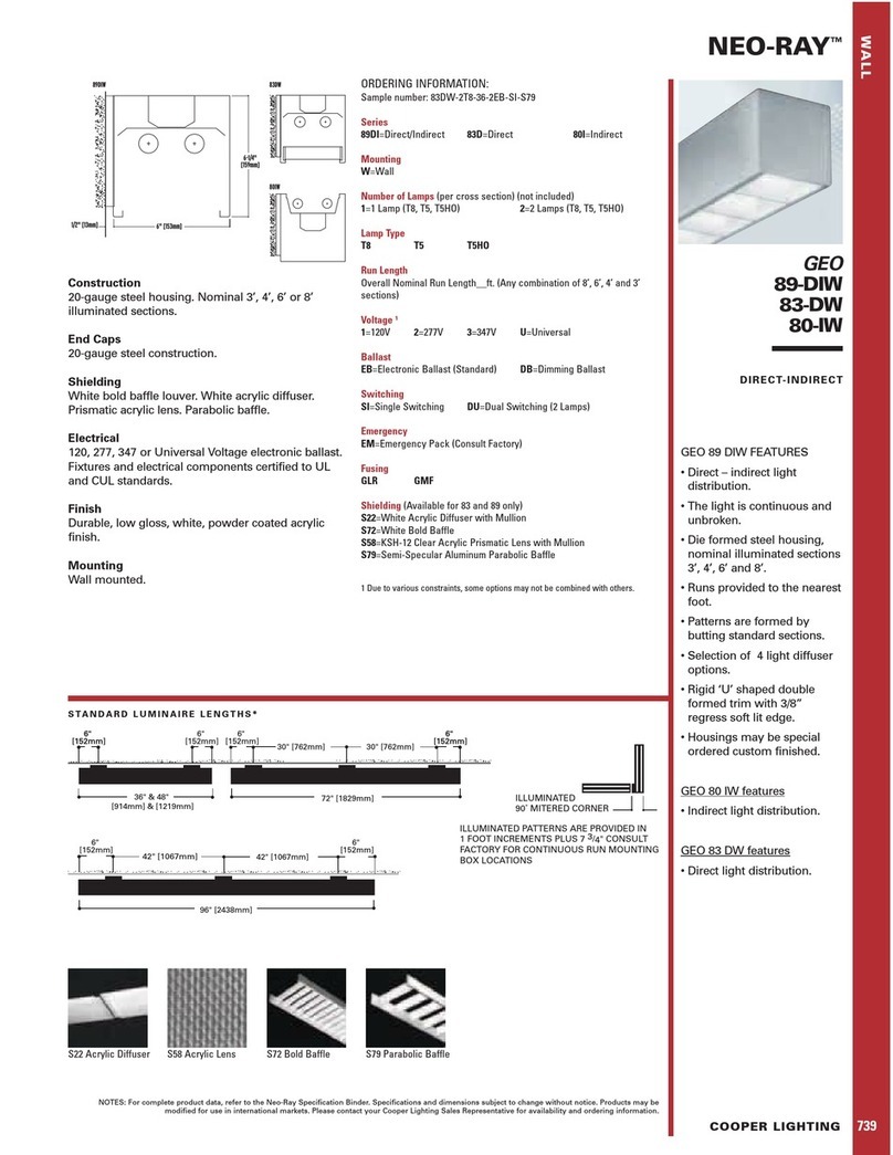 Cooper Lighting 80-IW User manual Cooper Lighting 80-IW User manual
