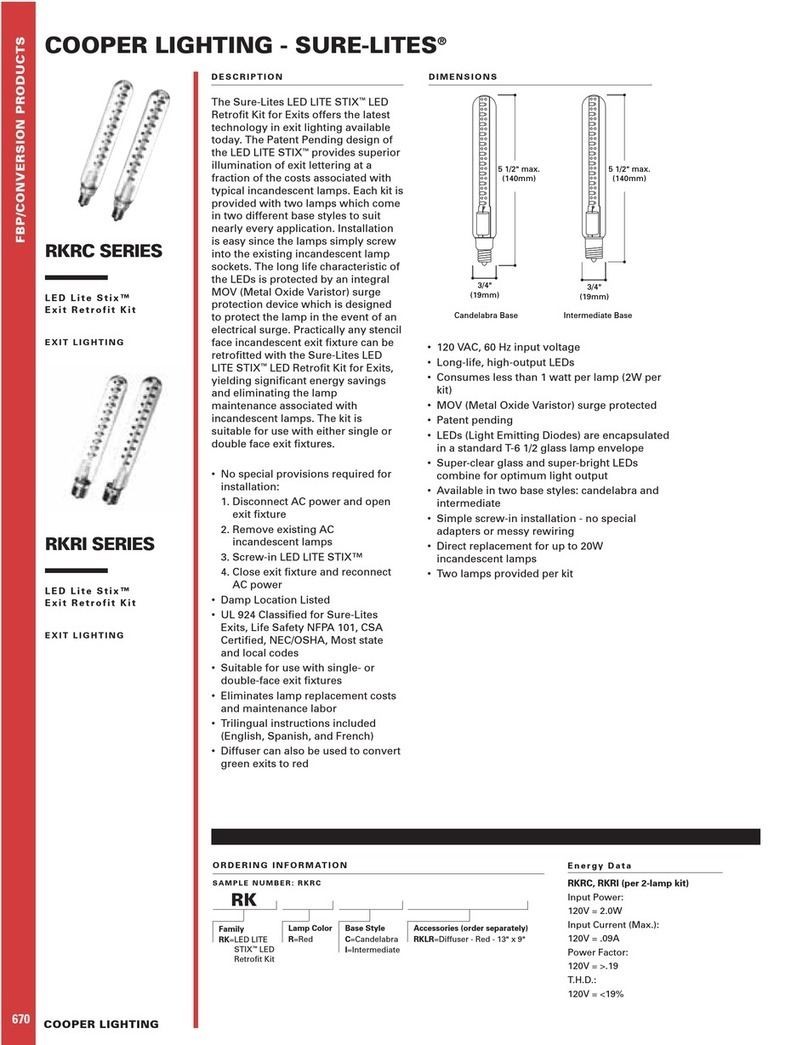 Cooper Lighting 670 Specification sheet