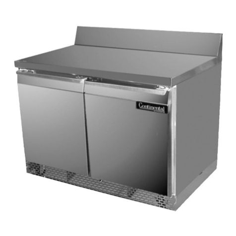 Continental Refrigerator SWF27-BS-FB Specification sheet